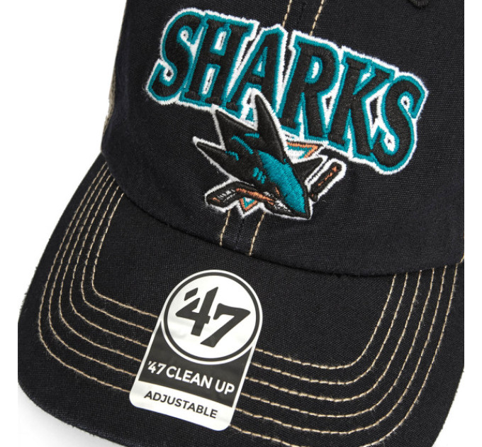 Кепка-тракер 47 Brand SAN JOSE SHARKS One Size Black/Sand/Turquoise/White H-TSCLA22LAP-VB