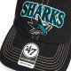 Кепка-тракер 47 Brand SAN JOSE SHARKS One Size Black/Sand/Turquoise/White H-TSCLA22LAP-VB