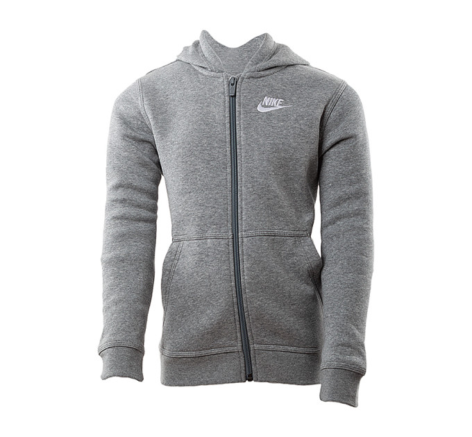 Дитяча Кофта Nike B NSW HOODIE FZ CLUB Сірий S (BV3699-091 S)