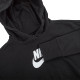 Дитяча Кофта Nike G NSW CLUB FT CROP HOODIE HBR Чорний XS (DC7210-010 XS)