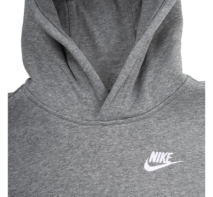 Дитяча Кофта Nike B NSW CLUB PO HOODIE Сірий S (BV3757-091 S)
