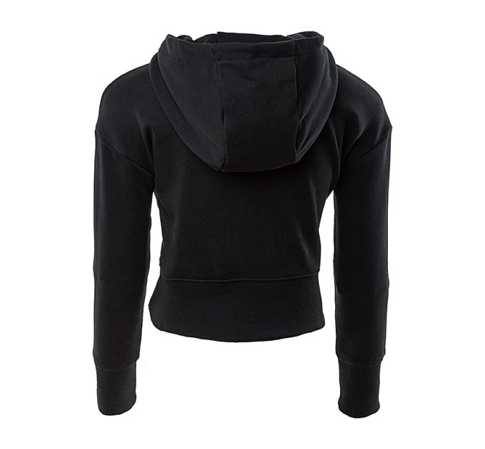 Дитяча Кофта Nike G NSW CLUB FT CROP HOODIE HBR Чорний S (DC7210-010 S)