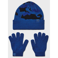 Набір шапка і рукавички UA B Beanie/Glove Combo синій Діт OFSM 197777354860