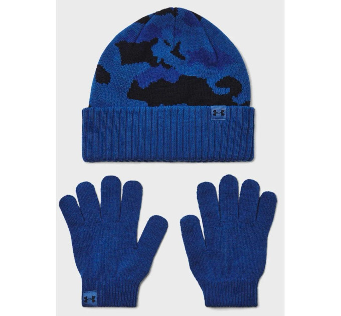 Набір шапка і рукавички UA B Beanie/Glove Combo синій Діт OFSM 197777354860