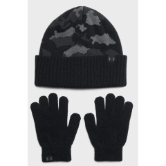 Набір шапка і рукавички UA B Beanie/Glove Combo чорний, сірий Діт OFSM 1386641-001