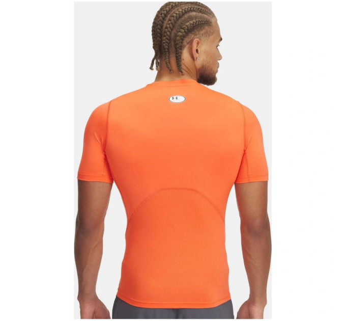 Чоловіча Футболка компресійна UA HG Armour Comp SS Помаранчевий XL (1361518-847 XL)