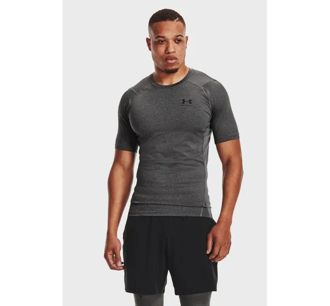 Футболка UA HG Armour Comp SS Сірий Чол XXL (1361518-090 XXL)