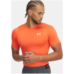Чоловіча Футболка компресійна UA HG Armour Comp SS Помаранчевий M (1361518-847 M)