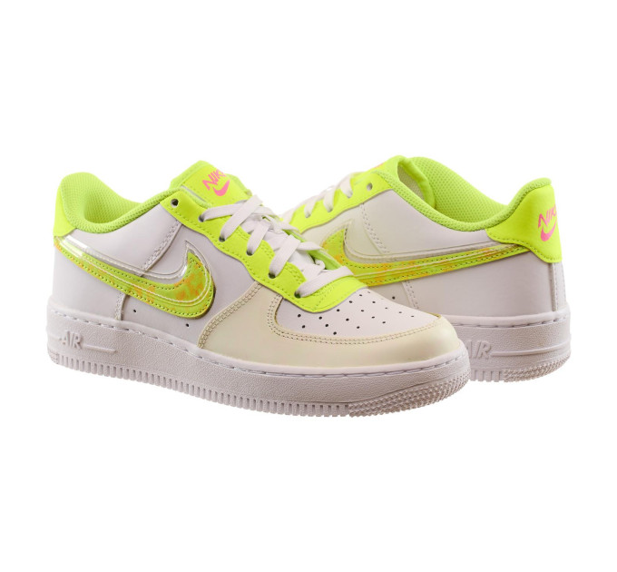 Дитячі Кросівки Nike AIR FORCE 1 LV8 Салатовий 38 (7dDV1680-100 38)