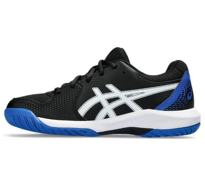 Дитячі кросівки Asics Gel-Dedicate 8 GS Чорний Синій 35.5 (1044A077-002 35.5)