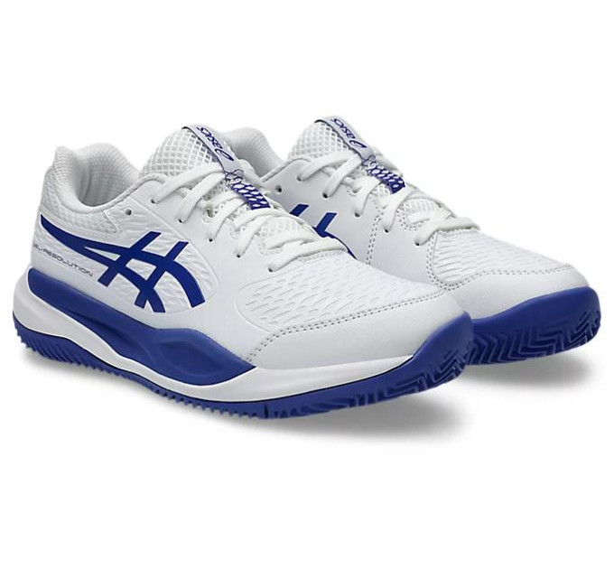 Дитячі кросівки Asics GEL-RESOLUTION X GS CLAY White/Dark Cobalt (37) 1044A080-100 37
