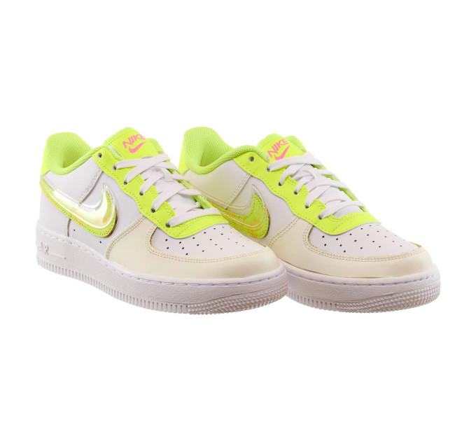 Дитячі Кросівки Nike AIR FORCE 1 LV8 Салатовий 39 (7dDV1680-100 39)