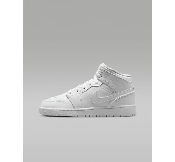 Дитячі Кросівки Nike AIR JORDAN 1 MID Білий 36.5 (7d554725-136 36.5)
