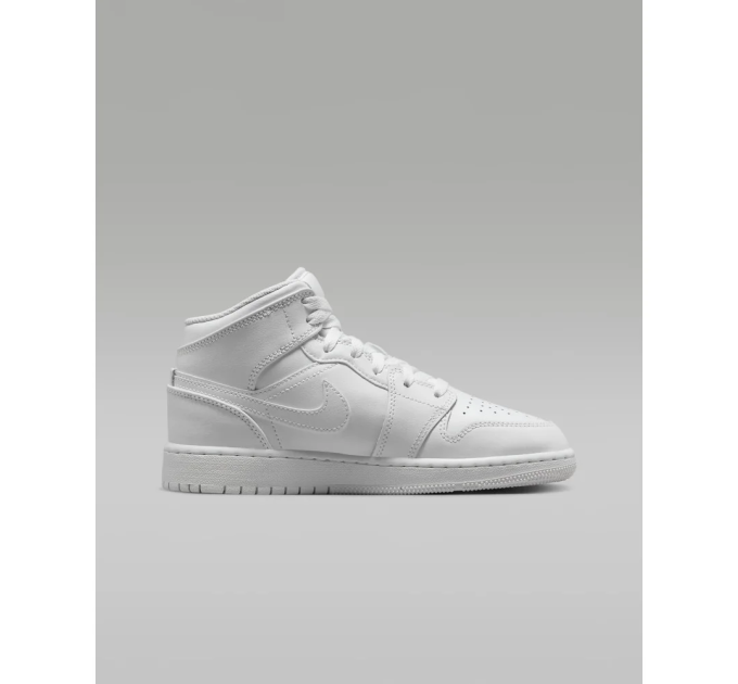Дитячі Кросівки Nike AIR JORDAN 1 MID Білий 36.5 (7d554725-136 36.5)