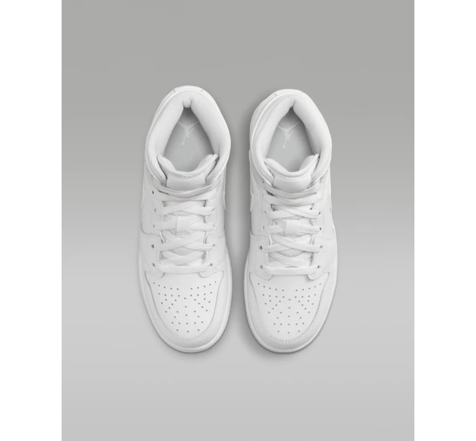 Дитячі Кросівки Nike AIR JORDAN 1 MID Білий 37.5 (7d554725-136 37.5)