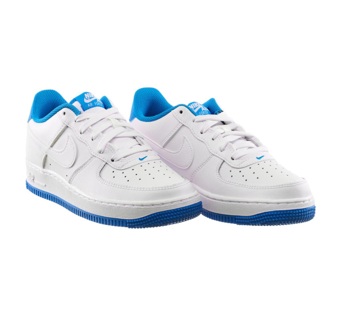 Дитячі Кросівки Nike AIR FORCE 1 ESS Білий Синій 38 (7dDV1331-101 38)