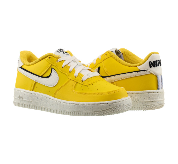 Дитячі Кросівки Nike AIR FORCE 1 LV8 Жовтий 37.5 (7dDQ0359-700 37.5)