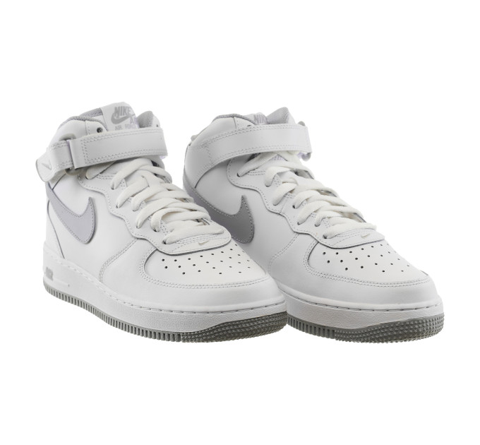 Дитячі Кросівки Nike AIR FORCE 1 MID Білий 37.5 (7dDH2933-101 37.5)