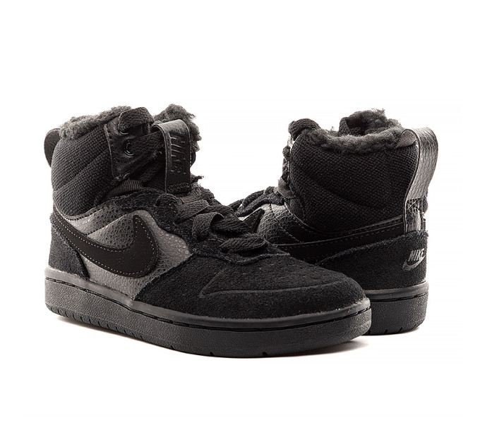 Дитячі Кросівки Nike COURT BOROUGH MID 2 BOOT PS Чорний 28 (7dCQ4026-001 28)