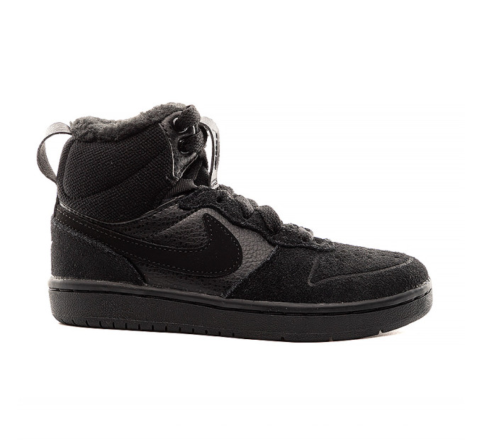 Дитячі Кросівки Nike COURT BOROUGH MID 2 BOOT PS Чорний 29.5 (7dCQ4026-001 29.5)