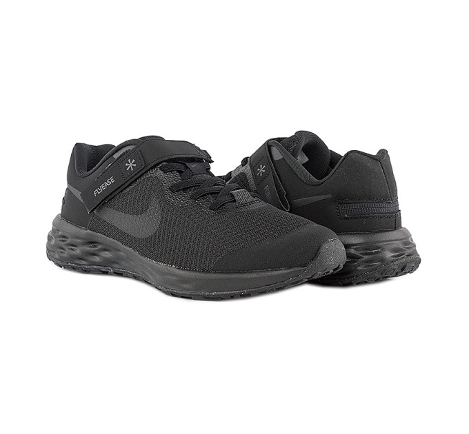 Дитячі Кросівки Nike REVOLUTION 6 FLYEASE NN (GS) Чорний 39 (DD1113-001 39)