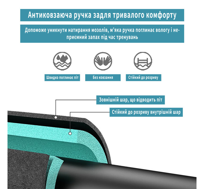Розсувний розпірний турнік EasyFit BlueGymBar 70-95 см