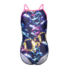 Купальник закритий для дівчат Arena SOAP BUBBLES SWIMSUIT LIGHT DR темно-синій Діт 128 см 008994-890 128 см