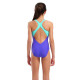 Купальник закритий для дівчат Arena GRAPHIC SWIMSUIT V BACK Фіолетовий, Рожевий 164 см (010407-880 164)