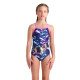 Купальник закритий для дівчат Arena SOAP BUBBLES SWIMSUIT LIGHT DR темно-синій Діт 140 см 008994-890 140 см