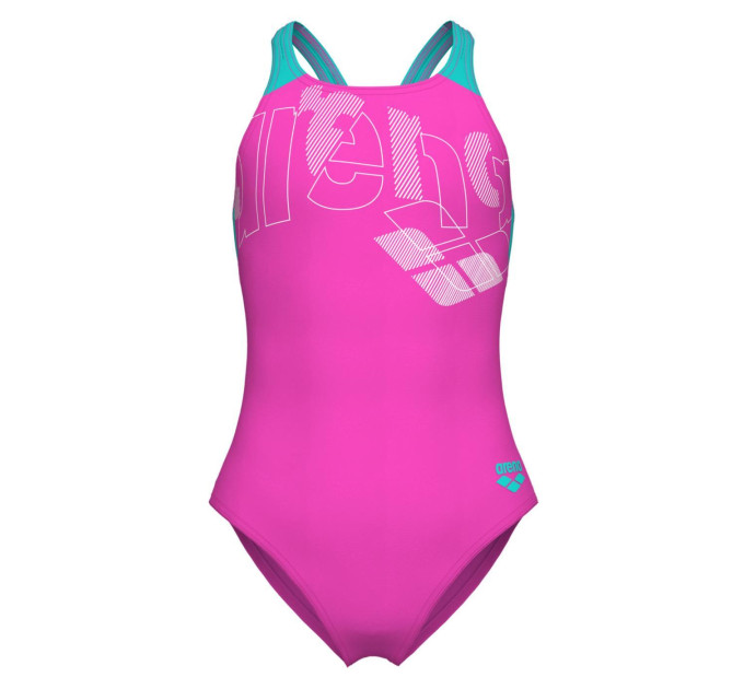 Купальник закритий для дівчат Arena TALES SWIMSUIT V BACK Рожевий 116 (009085-980 116)