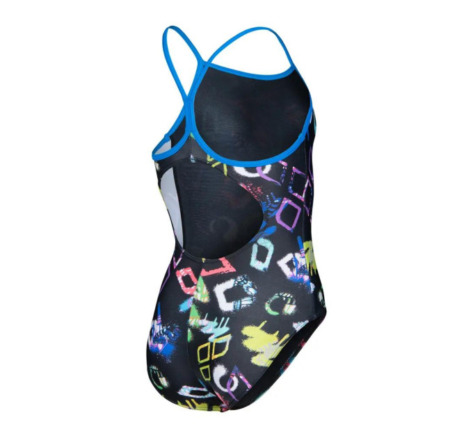 Купальник закритий для дівчат Arena GRAFFITI SWIMSUIT LIGHT DROP B Різнокольоровий 128 см (010289-580 128)