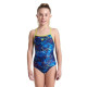Дитячий Купальник Arena DALY SWIMSUIT LIGHT DROP BACK Cиній 128 см (003294-903 128)