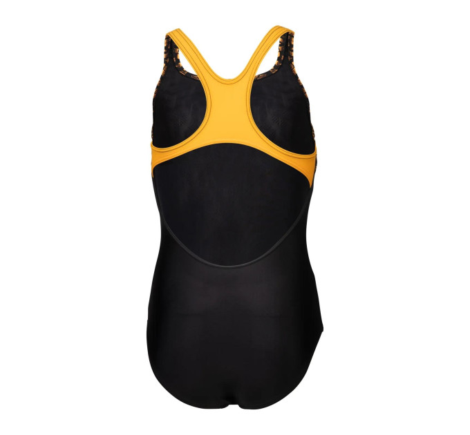 Купальник закритий для дівчат Arena KIKKO V SWIMSUIT SWIM PRO BACK чорний, жовтий Діт 116 см 006748-530 116 см