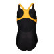 Купальник закритий для дівчат Arena KIKKO V SWIMSUIT SWIM PRO BACK чорний, жовтий Діт 116 см 006748-530 116 см