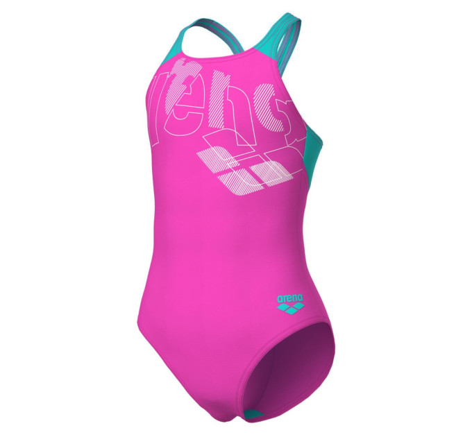 Купальник закритий для дівчат Arena TALES SWIMSUIT V BACK Рожевий 140 (009085-980 140)