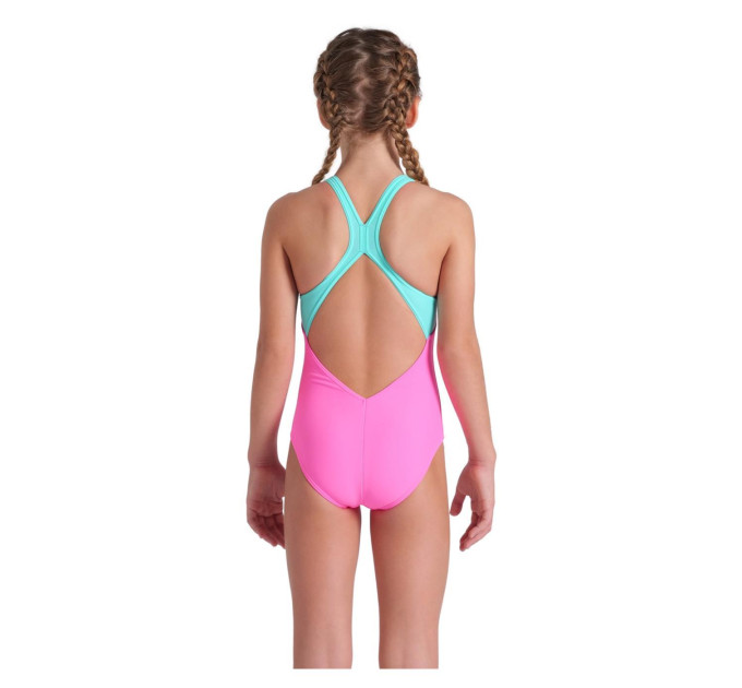 Купальник закритий для дівчат Arena TALES SWIMSUIT V BACK Рожевий 140 (009085-980 140)