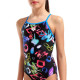 Купальник закритий для дівчат Arena GRAFFITI SWIMSUIT LIGHT DROP B Різнокольоровий 140 см (010289-580 140)