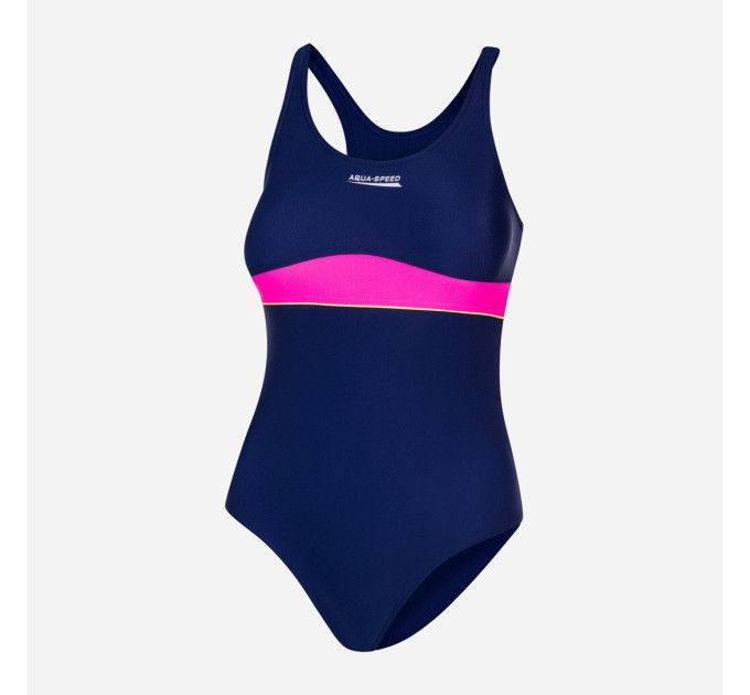 Купальник злитий Aqua Speed EMILY 7008 (367-47) 164 см Темно-синій/Рожевий (5908217670083)