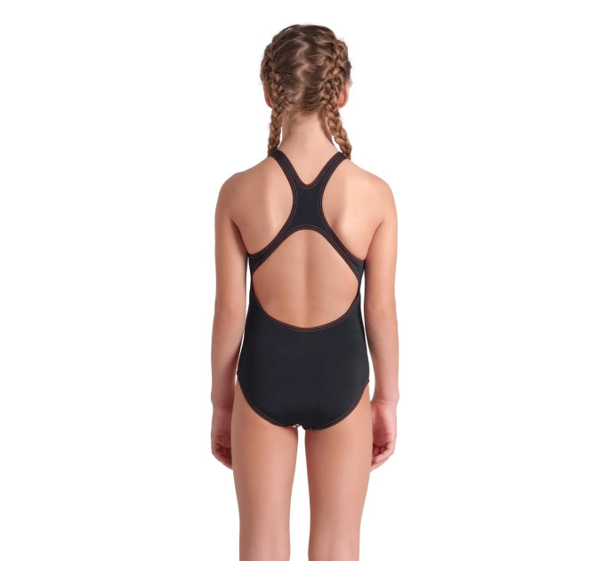 Купальник закритий для дівчат Arena PALETTE SWIMSUIT SWIM PRO BACK кораловий, чорний Діт 128 см 007918-350 128