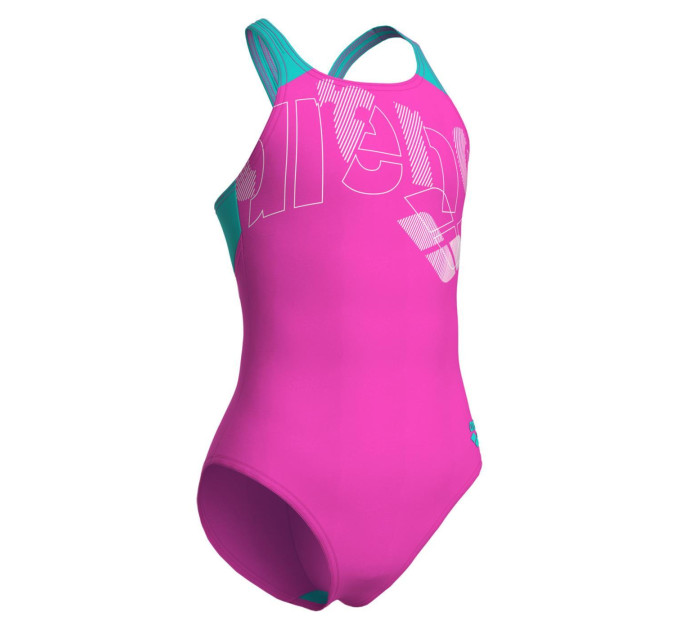 Купальник закритий для дівчат Arena TALES SWIMSUIT V BACK Рожевий 152 (009085-980 152)