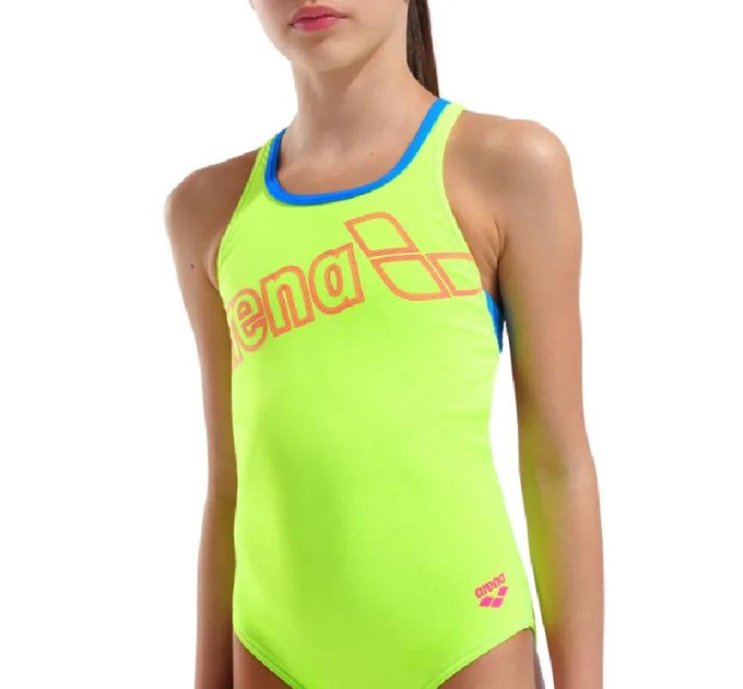 Купальник закритий для дівчат Arena LOGO SWIMSUIT SWIM PRO Жовтий 164 см (010287-880 164)