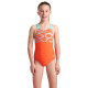 Дитячий Купальник Arena PASTIME SWIMSUIT V BACK Помаранчевий 116 см (008308-980 116)