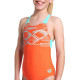 Дитячий Купальник Arena PASTIME SWIMSUIT V BACK Помаранчевий 116 см (008308-980 116)