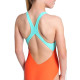Дитячий Купальник Arena PASTIME SWIMSUIT V BACK Помаранчевий 116 см (008308-980 116)