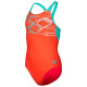 Дитячий Купальник Arena PASTIME SWIMSUIT V BACK Помаранчевий 116 см (008308-980 116)