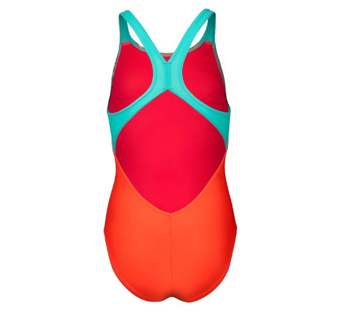 Дитячий Купальник Arena PASTIME SWIMSUIT V BACK Помаранчевий 116 см (008308-980 116)