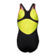Купальник закритий для дівчат Arena PALETTE SWIMSUIT SWIM PRO BACK кораловий, чорний Діт 164 см 007918-350 164