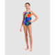 Купальник закритий для дівчат Arena SPRAY PAINT SWIMSUIT SWIM PRO Різнокольоровий 140 см (010286-590 140)
