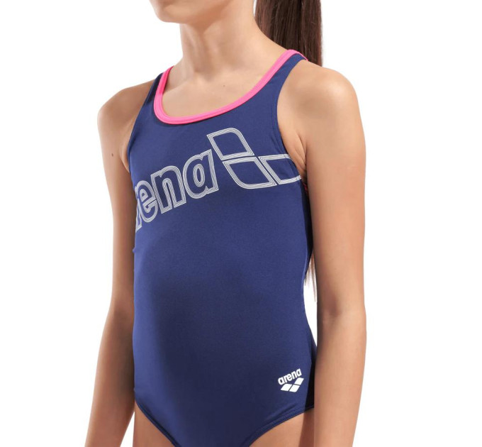 Купальник закритий для дівчат Arena LOGO SWIMSUIT SWIM PRO Синій 128 см (010287-590 128)