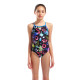 Купальник закритий для дівчат Arena GRAFFITI SWIMSUIT LIGHT DROP B Різнокольоровий 164 см (010289-580 164)